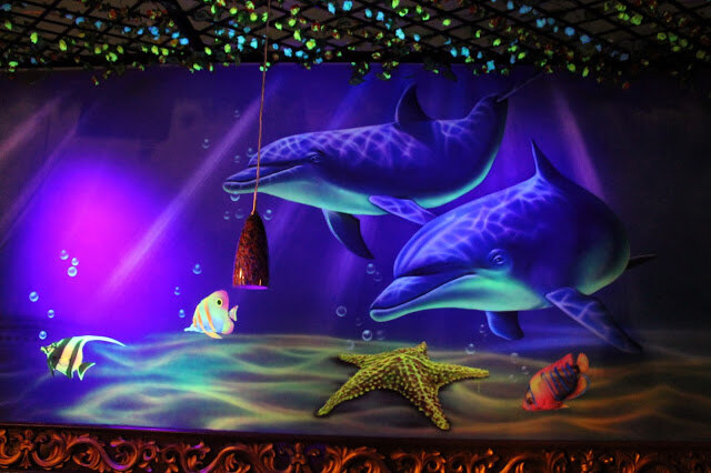 Glowing blacklight UV mural 9 by Dongbai Tang