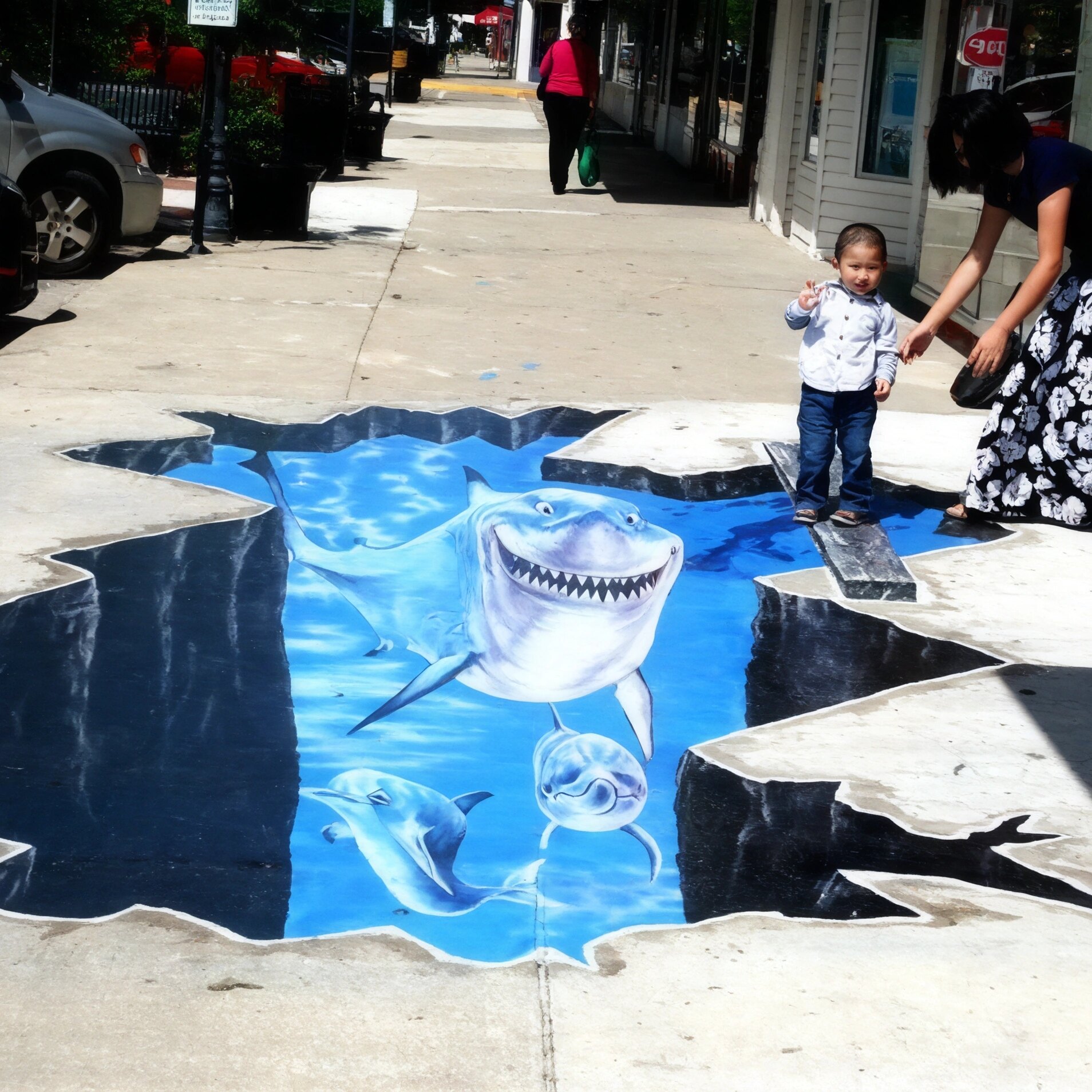 Large custom hand-painted mural