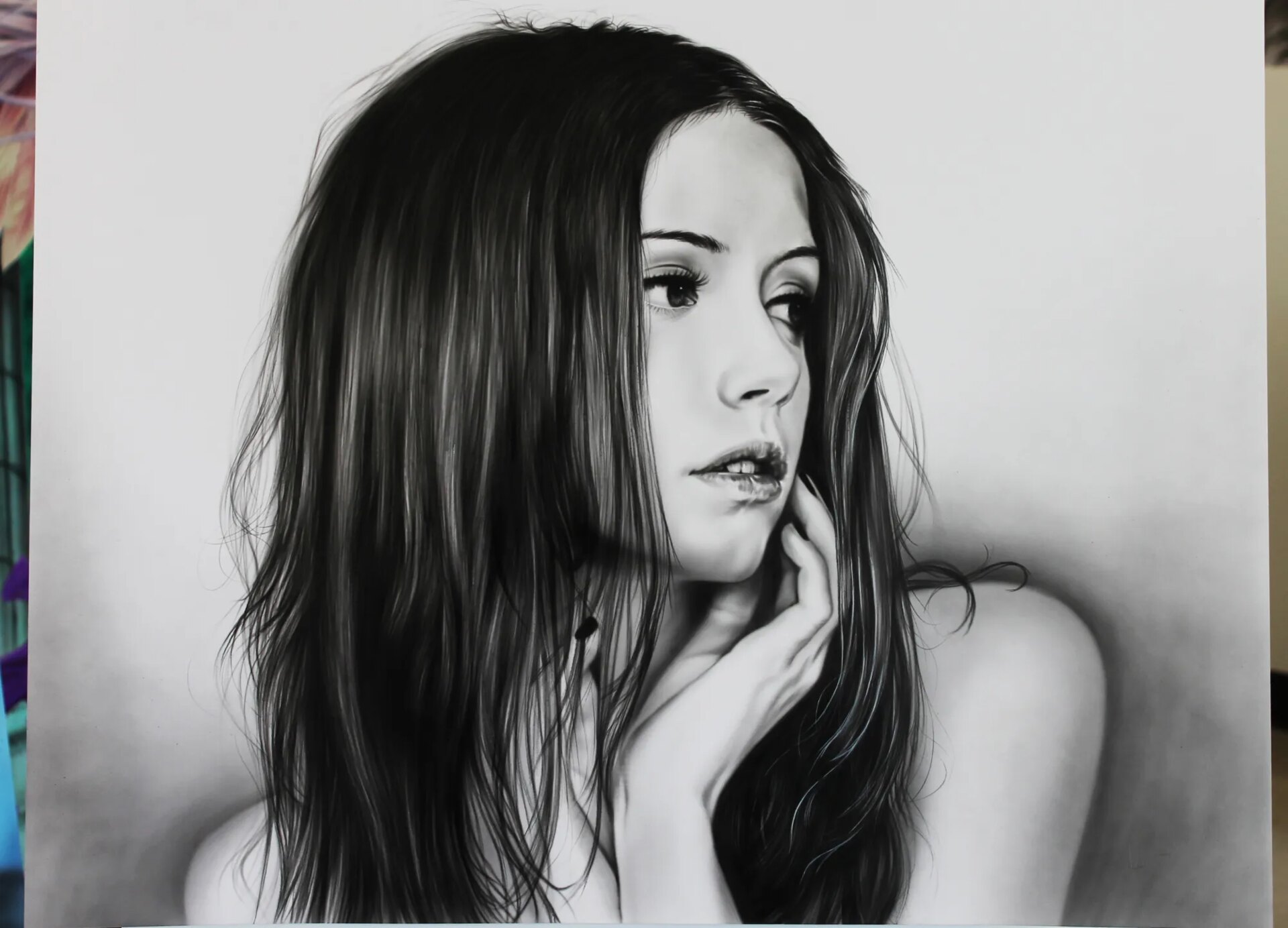 Fine-art realistic portrait